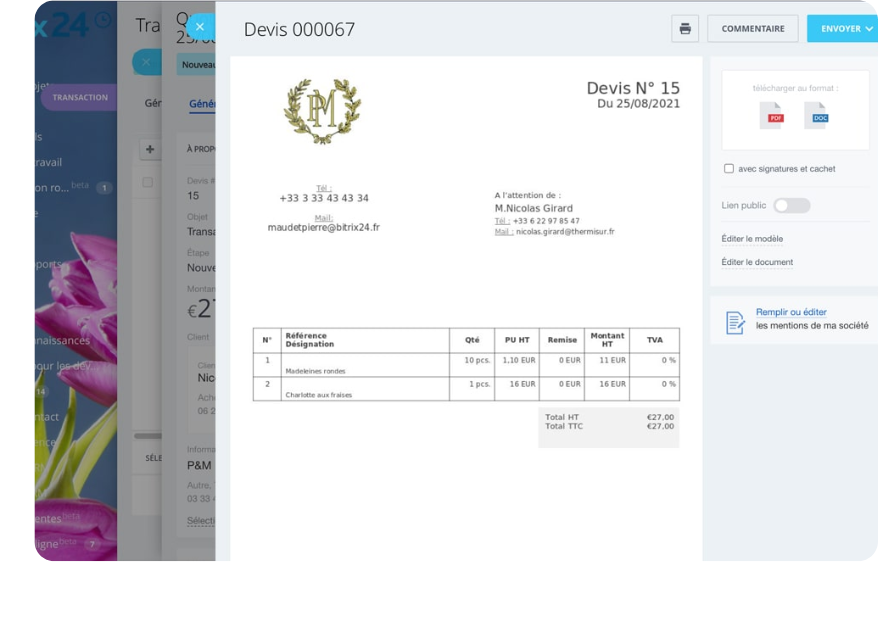 Commercial documents